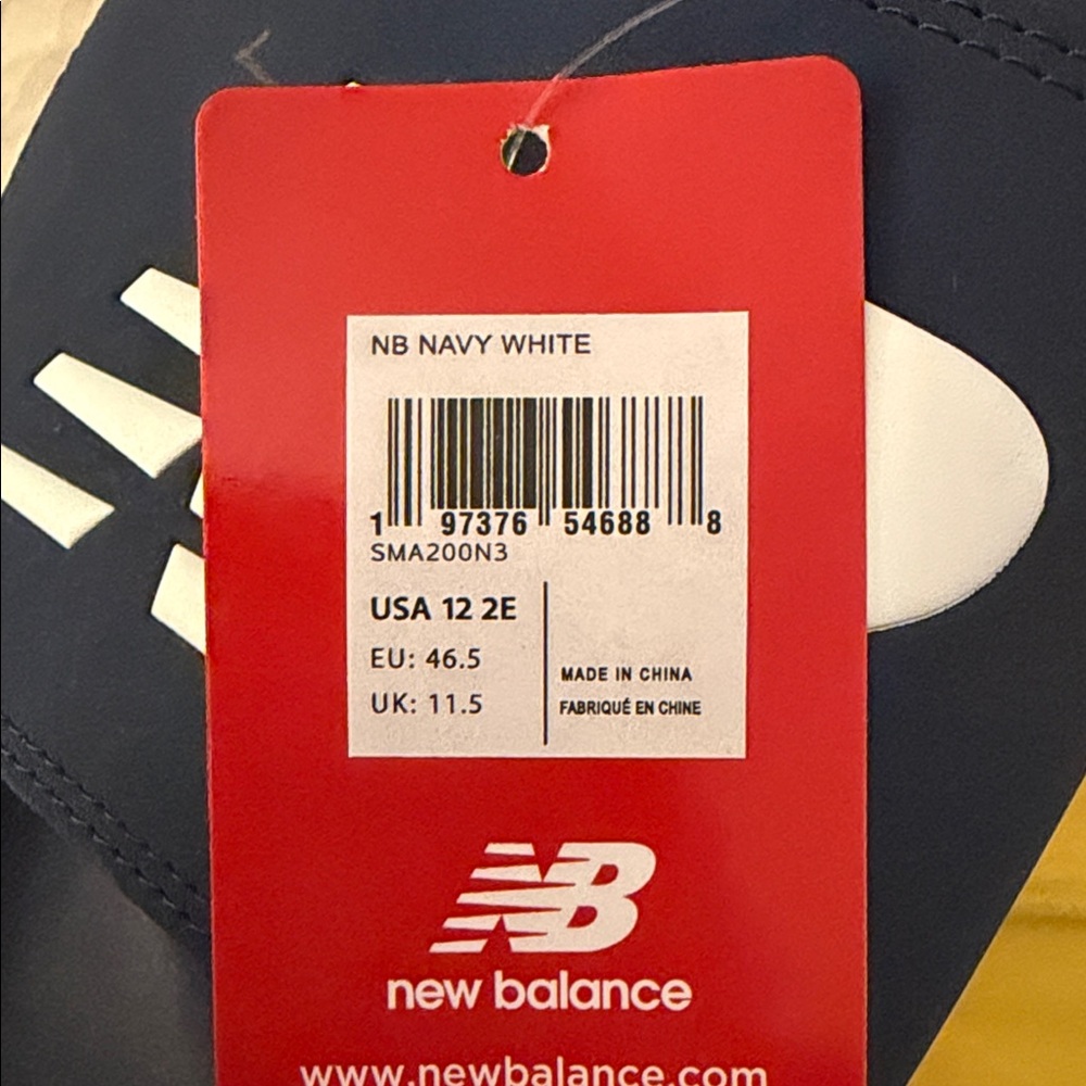 New Balance Navy Slide Sandals - Picture 4 of 4